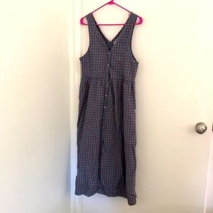 Blue and Red Plaid Picnic Dress!!